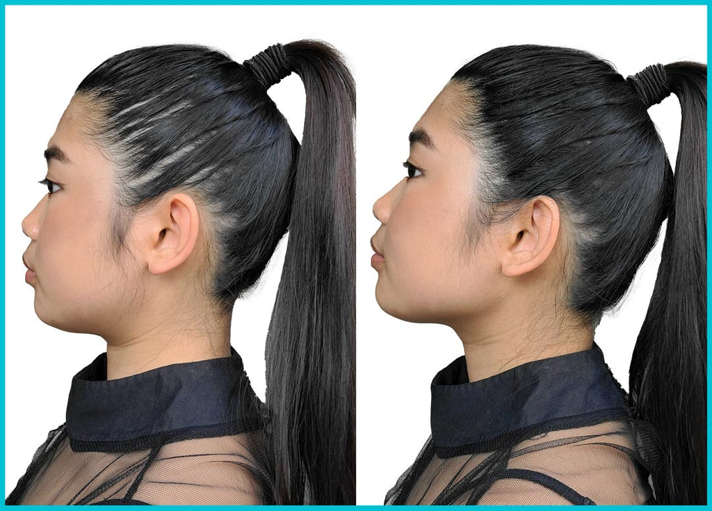 pony tail with hair fibers