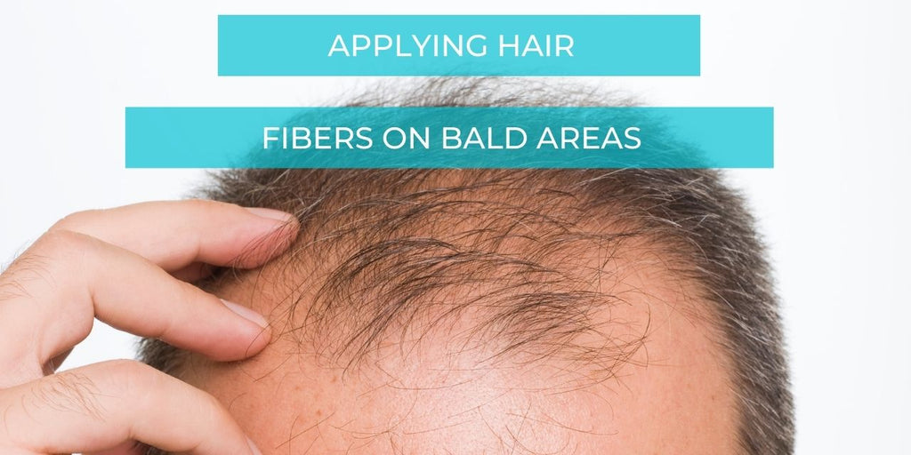 Applying Hair Fibers on Bald Areas