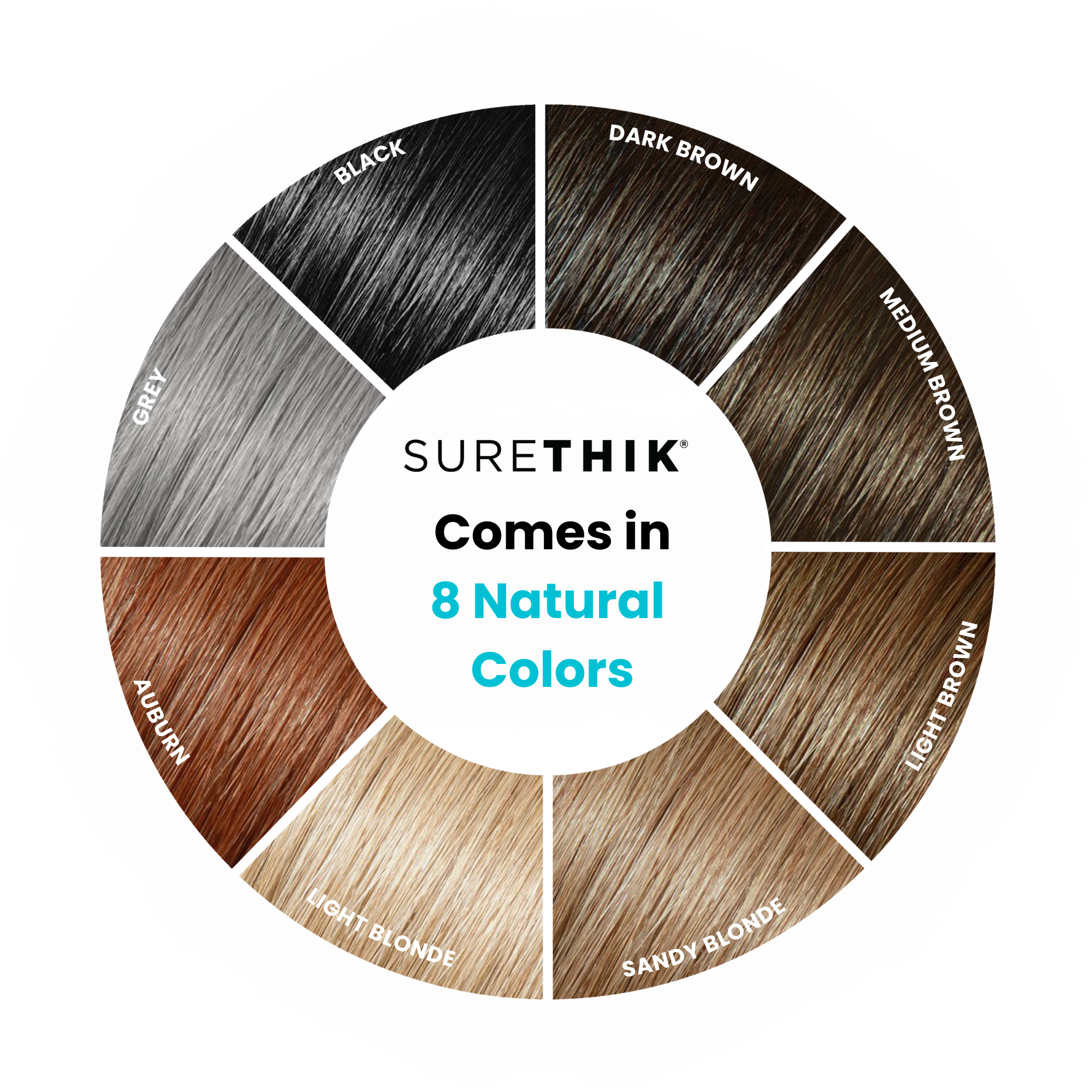 Package of 4 SureThik Hair Thickening Fibers 30g Bottles - Get 4 Bottles for the Price of 3!