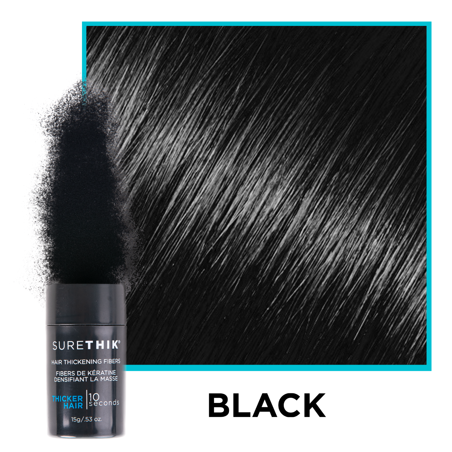 Package of 4 SureThik Hair Thickening Fibers 30g Bottles - Get 4 Bottles for the Price of 3!